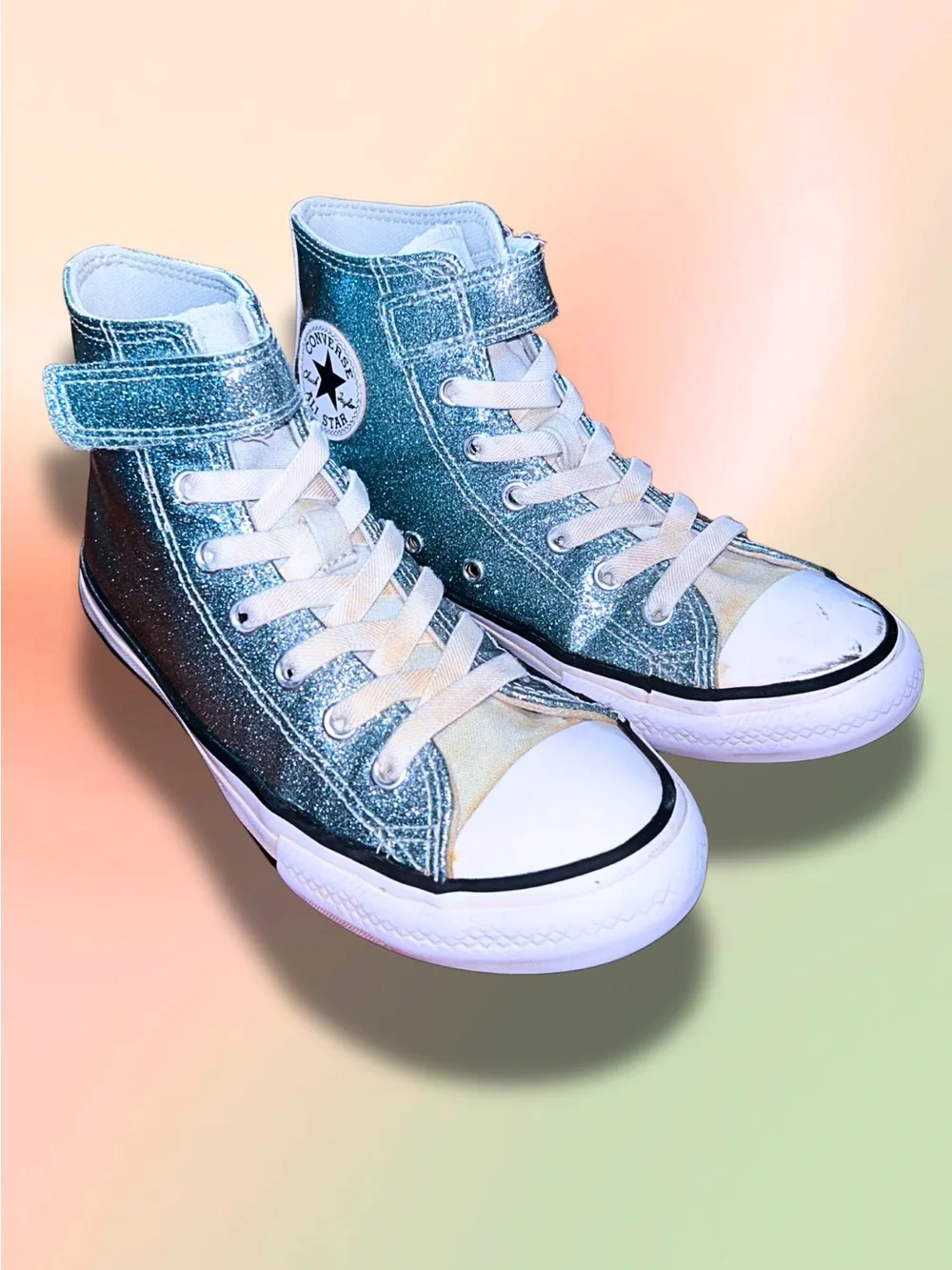 Converse Chuck Taylor All Star Easy-On Shimmer Youth Shoes Size 3